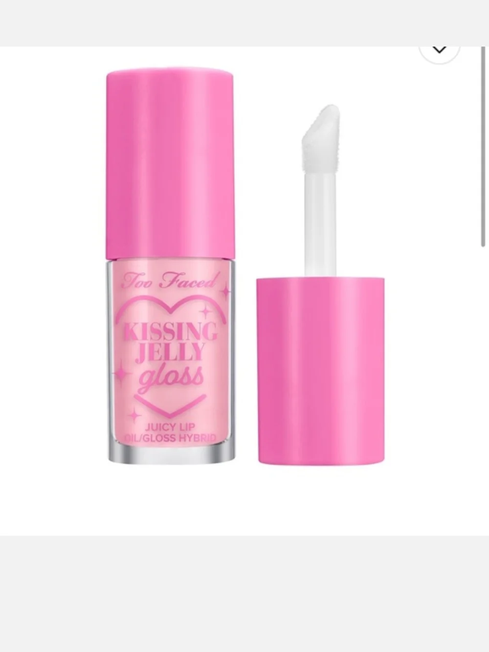 Too Faced Kissing Jelly Gloss In Pink Sherbet NWOB